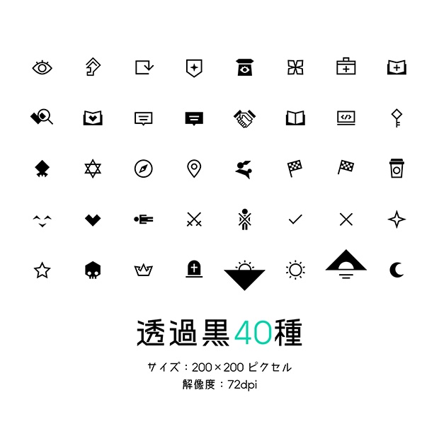 TRPGアイコン40種×11パターン