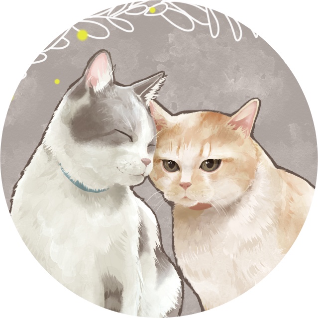 ねこちゃんと鳥