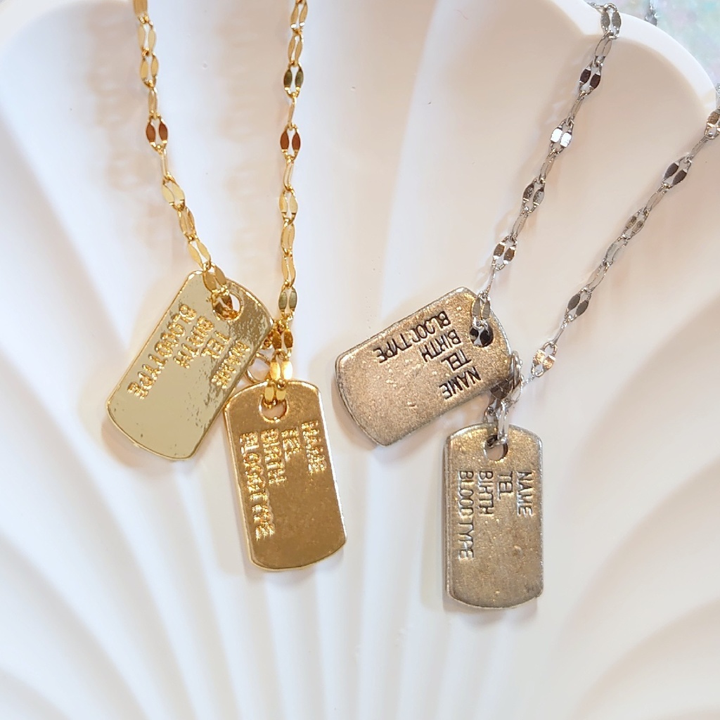 IDプレート(認識票 ドッグタグ)ネックレス ドール用