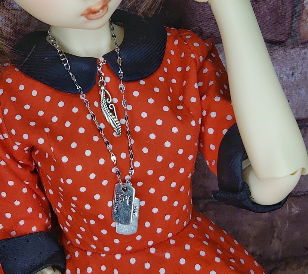 IDプレート(認識票 ドッグタグ)ネックレス ドール用