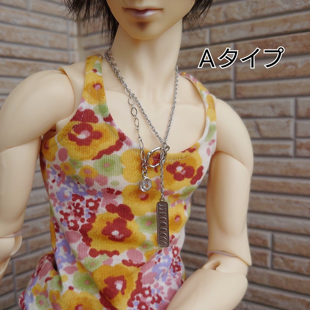 月の満ち欠けプレートのマンテルネックレス ドール用