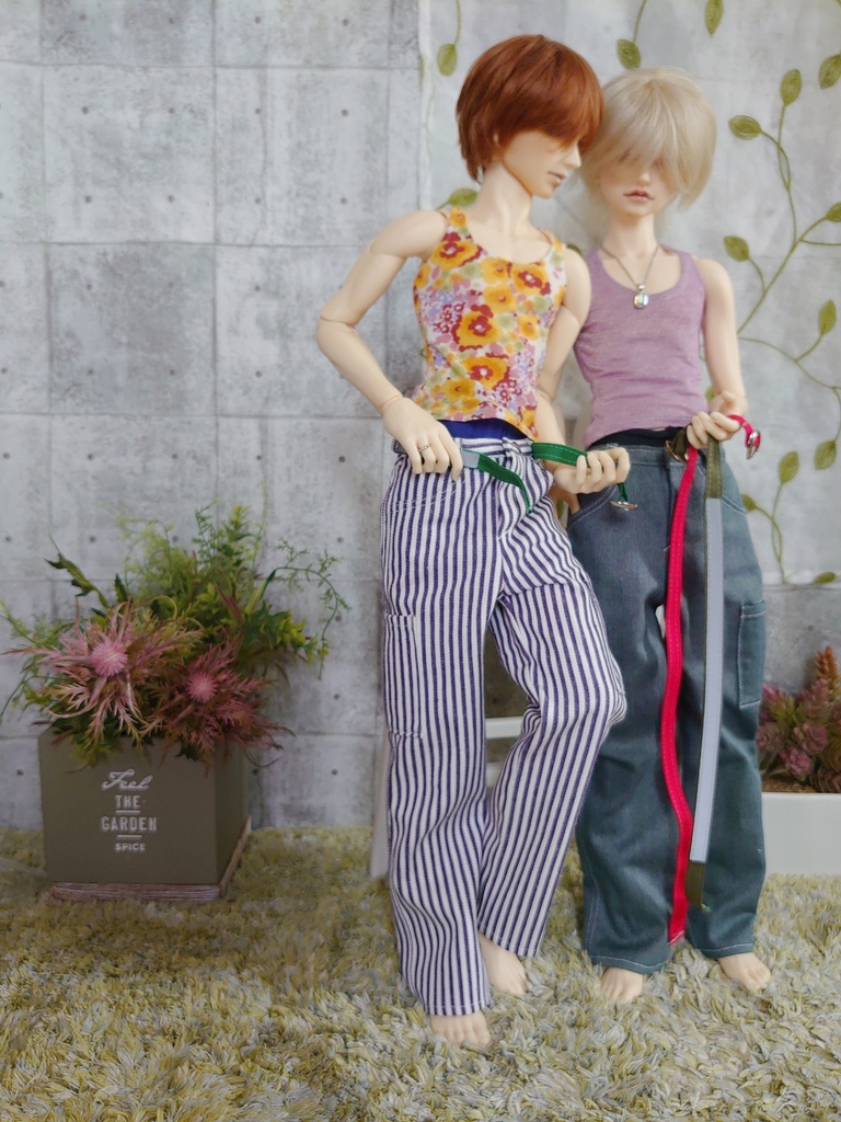 腰履きペインターパンツ