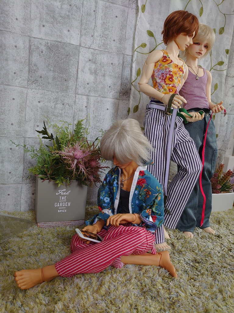 腰履きペインターパンツ