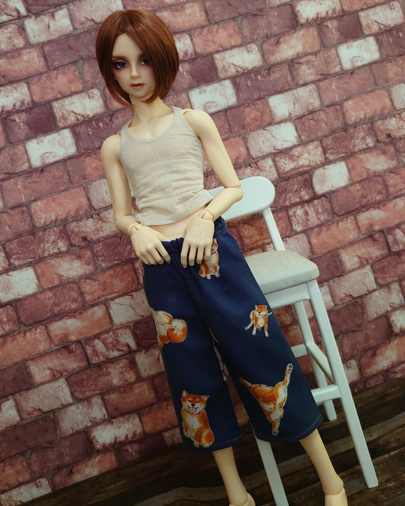 柴犬がいっぱいのルームパンツ