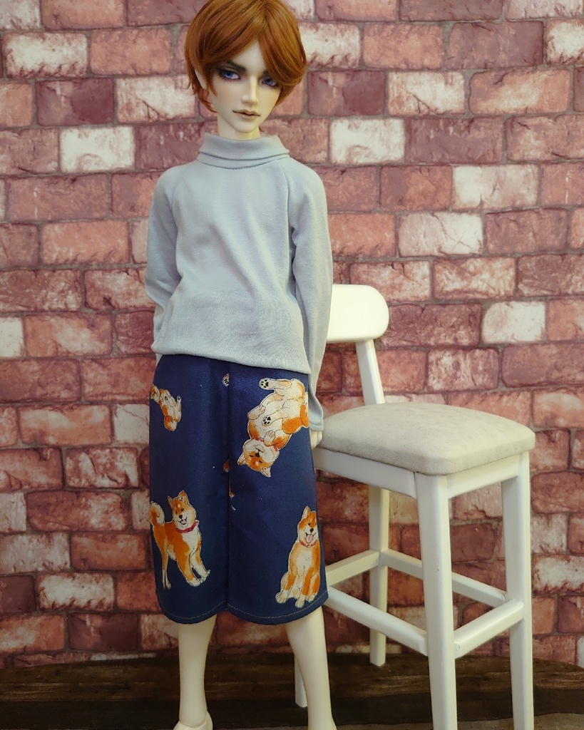 柴犬がいっぱいのルームパンツ