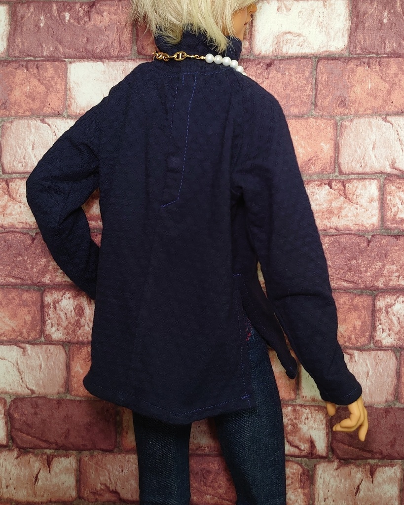 ネックレス付き ルーズネックカットソー