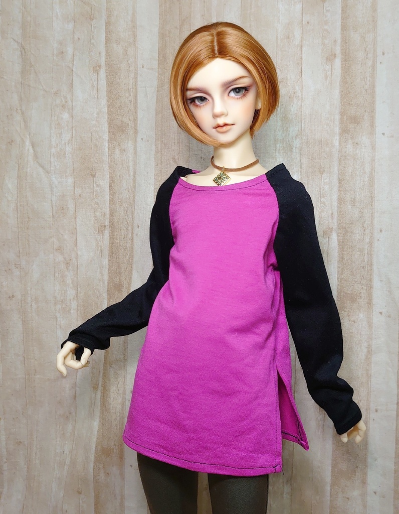 ラグランカットソー(無地)