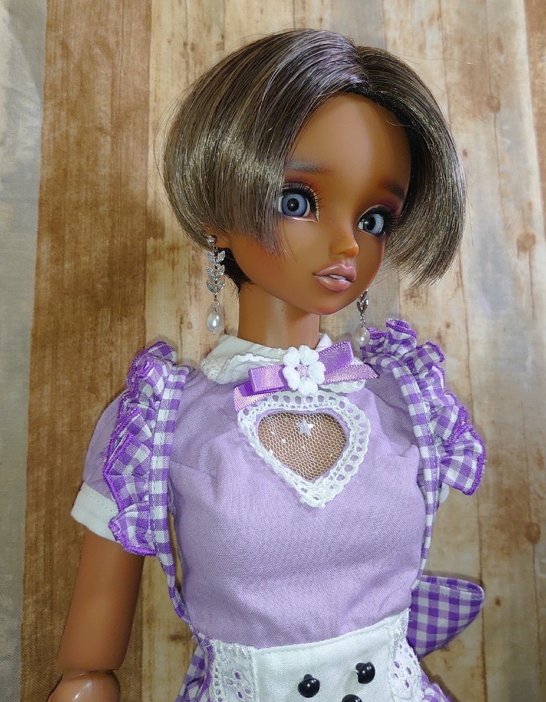 セット品 春の息吹き ~淡水パールとリーフチェーンのネックレスと耳飾り~