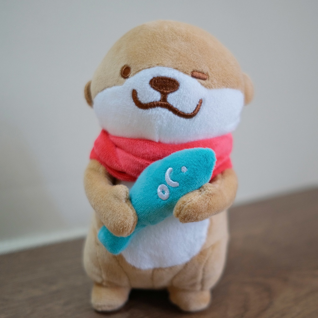 カワウソOTTERTATAぬいぐるみ着せ替えセット、収納袋付き