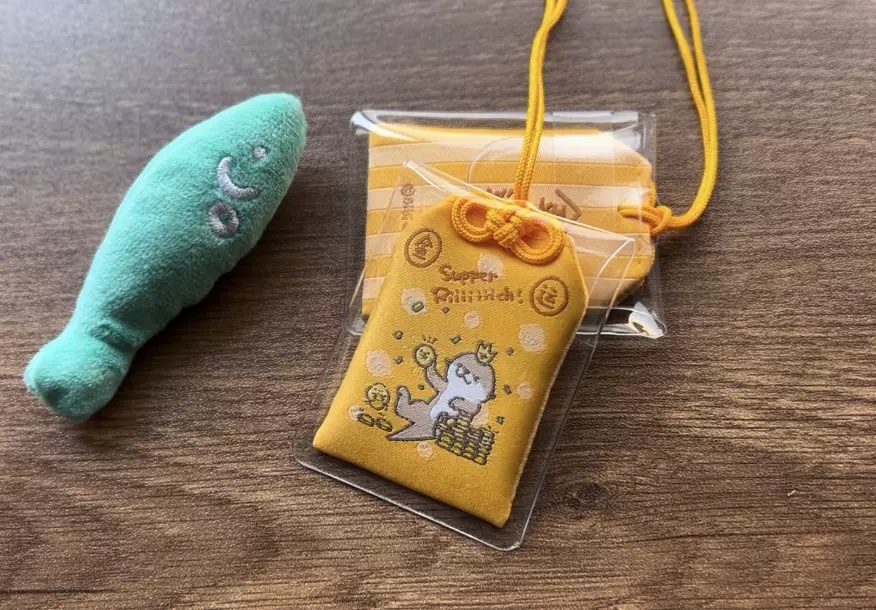 OTTERTATAカワウソキャラクター御守り金運守