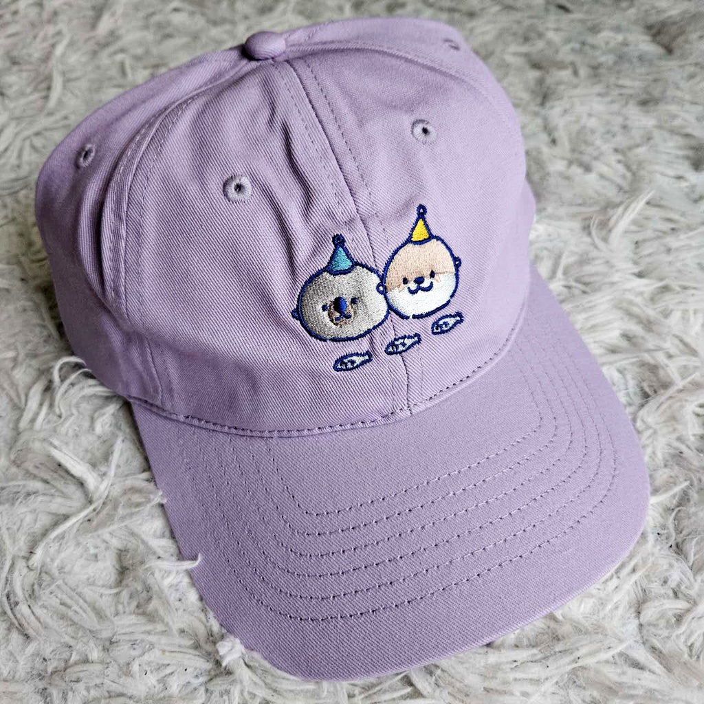 カワウソとラッコ夏用キャップ帽子