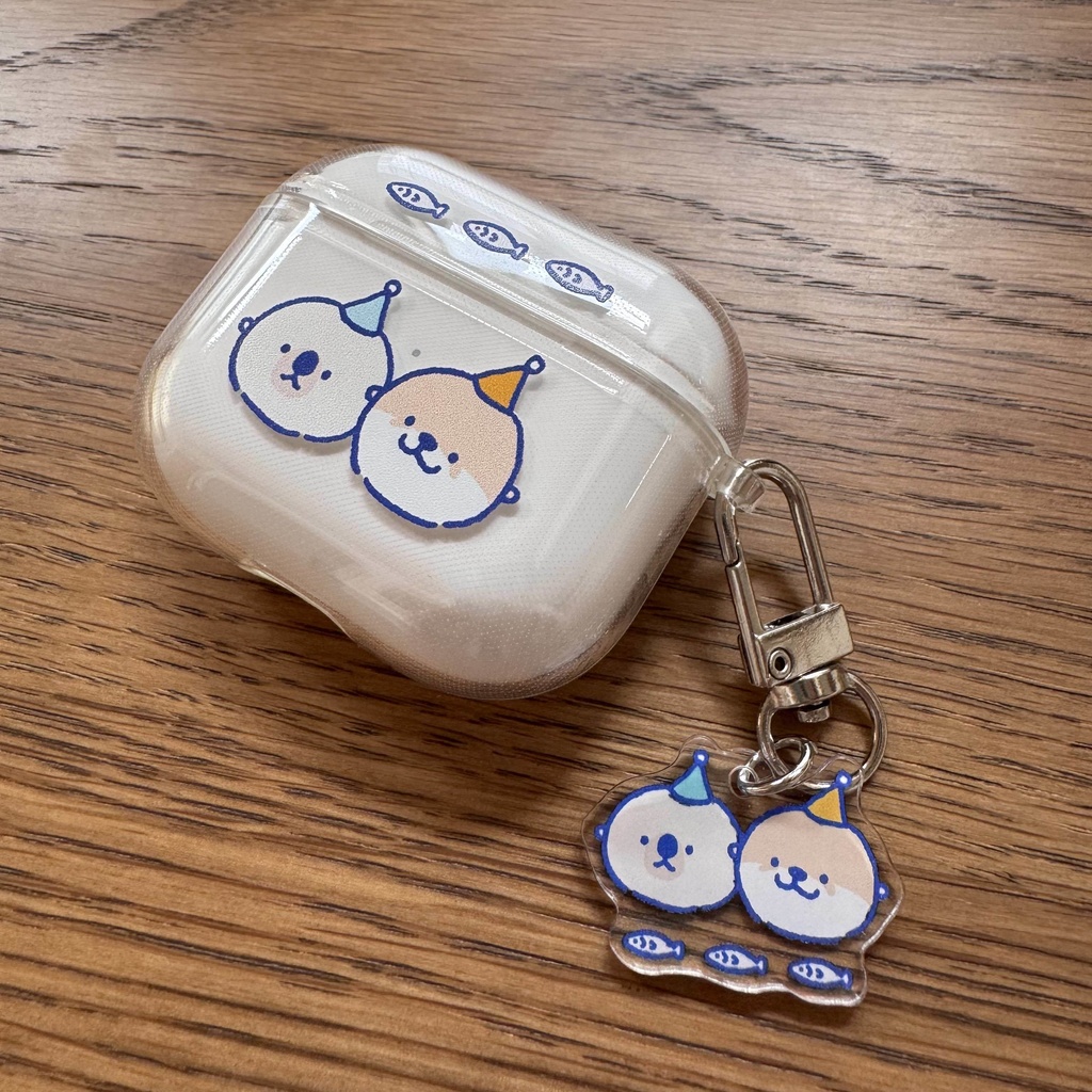 カワウソとラッコAirpodsケース