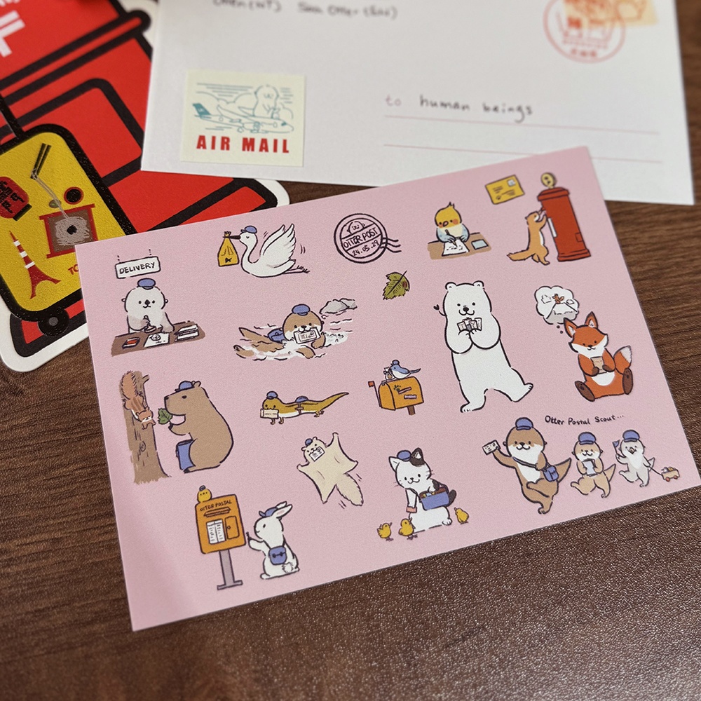 カワウソ郵便ポストカード