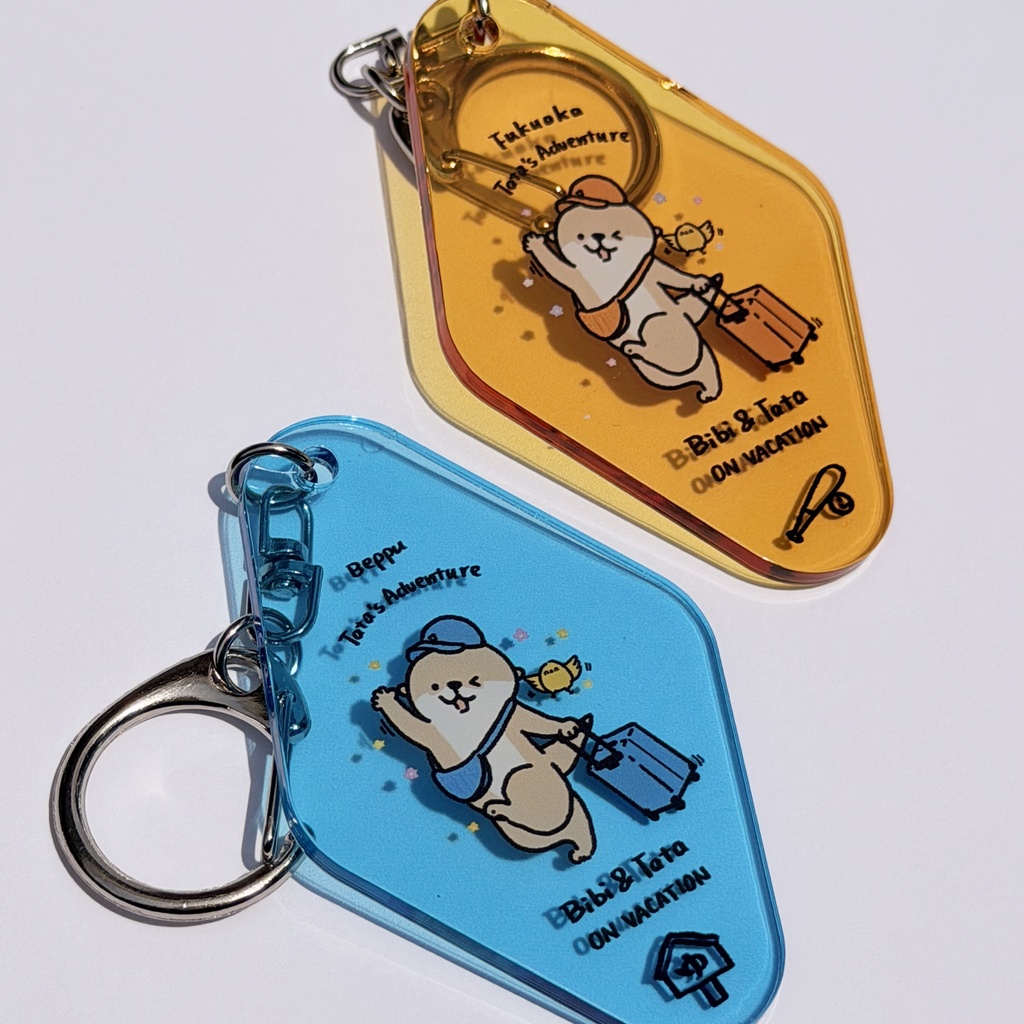 カワウソtataの旅行九州限定アクリルキーホルダー