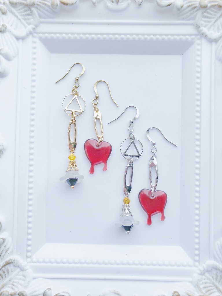 【🌈🕒】📎さんイメージピアス(イヤリング)