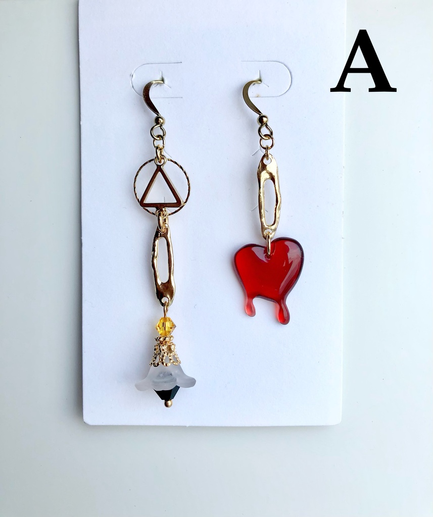 【🌈🕒】📎さんイメージピアス(イヤリング)