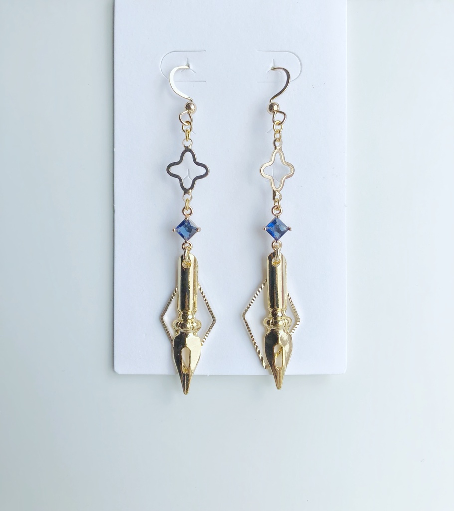 【🌈🕒EN】🖋さんイメージピアス(イヤリング)