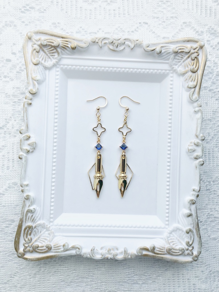 【🌈🕒EN】🖋さんイメージピアス(イヤリング)