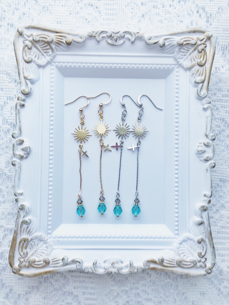 【🌈🕒】🌞さんイメージピアス(イヤリング)