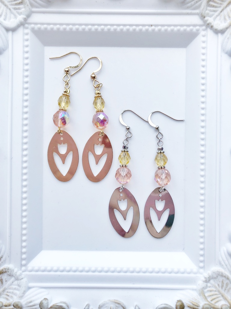 【🌈🕒】🌷さんイメージピアス(イヤリング)