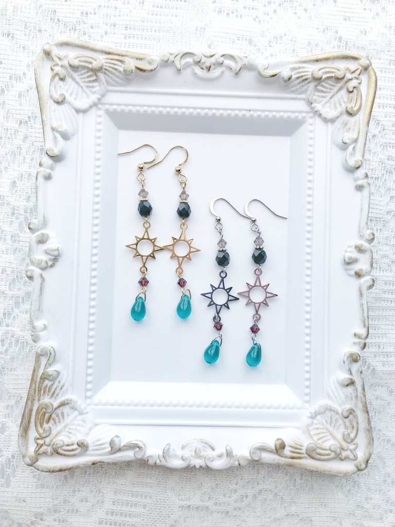 【🌈🕒】🌞さんイメージピアス(イヤリング)