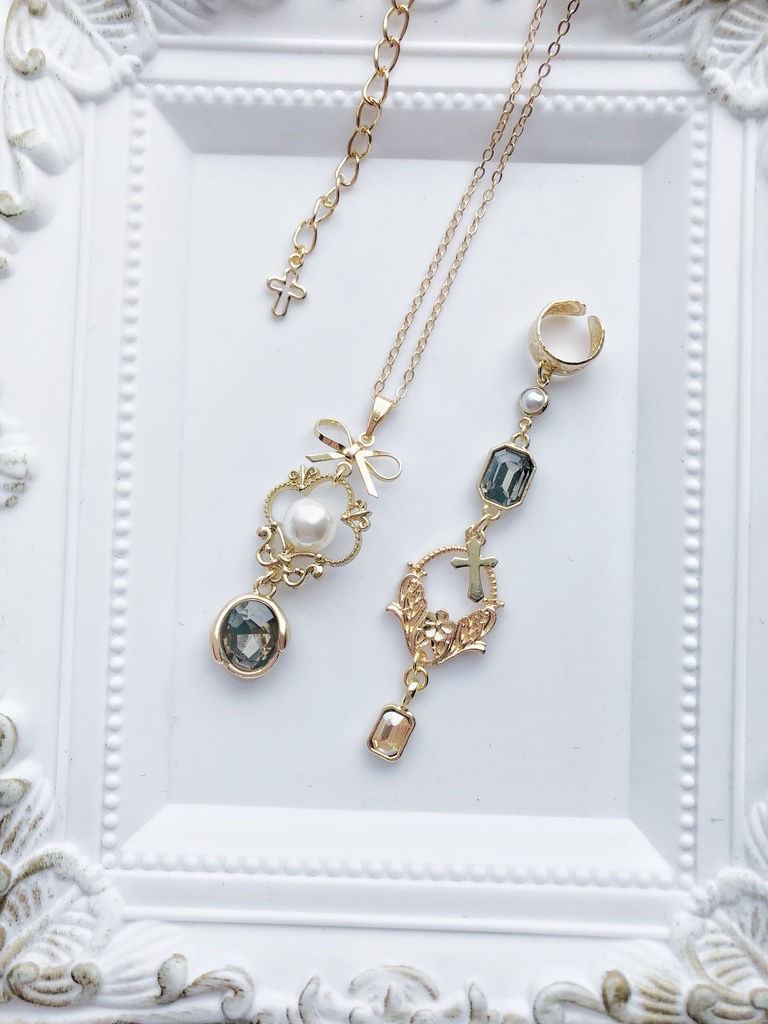 【🌈🕒】🔔さんイメージネックレス・イヤーカフス