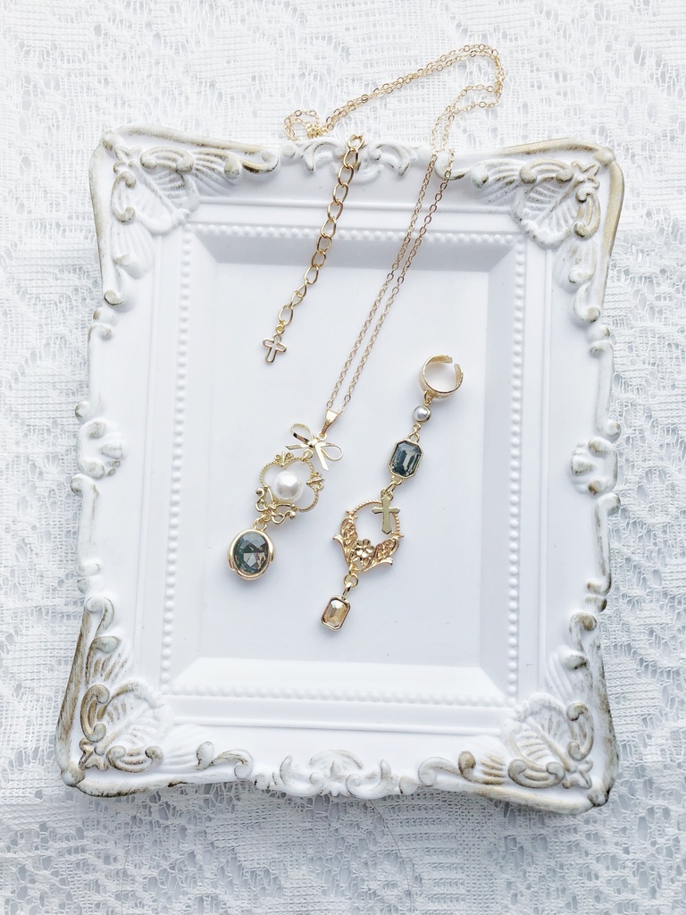 【🌈🕒】🔔さんイメージネックレス・イヤーカフス