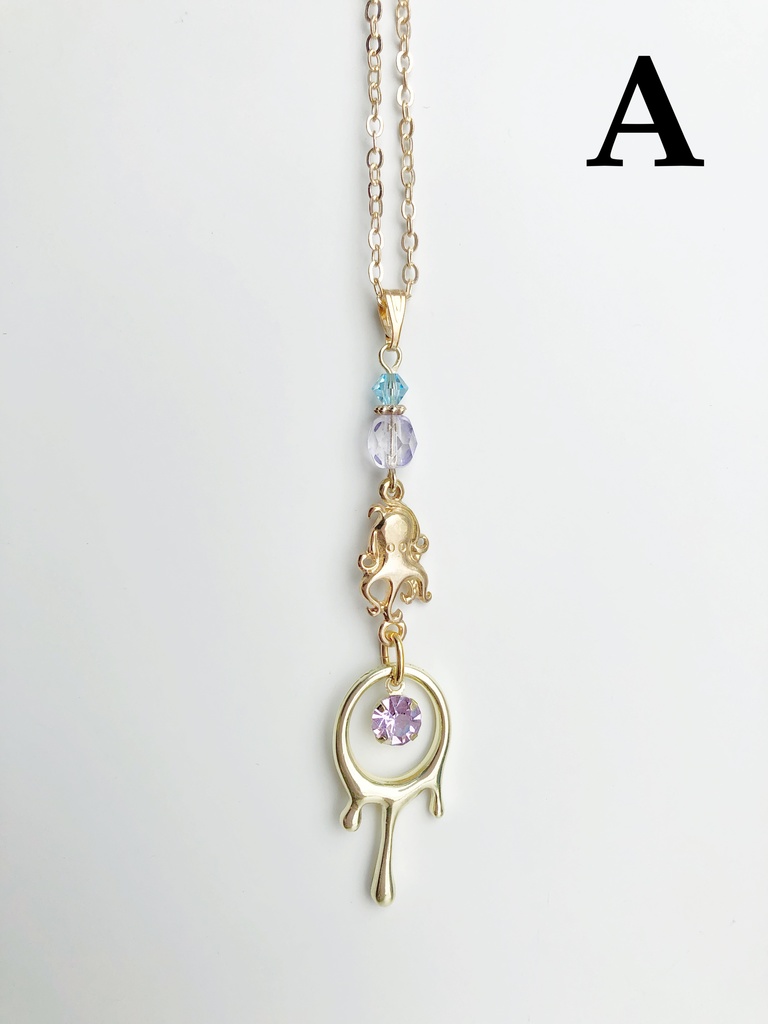 【🌈🕒】🐙🌟さんイメージネックレス・イヤーカフス