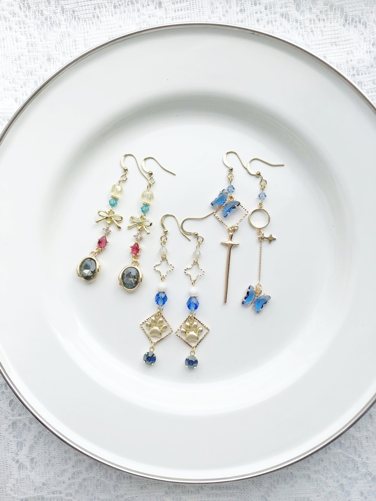 【🌈🕒】みたらしだんイメージピアス(イヤリング)