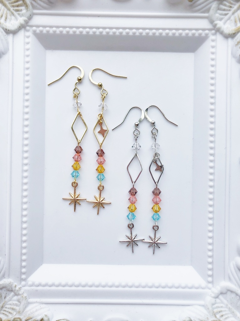 【🌈🕒】おりえんすイメージピアス(イヤリング)