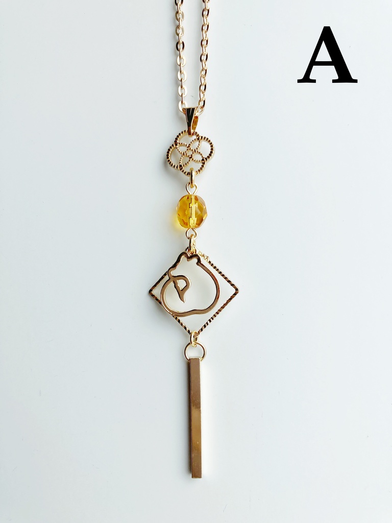 【🌈🕒】🦊✌️さんイメージネックレス・イヤーカフス