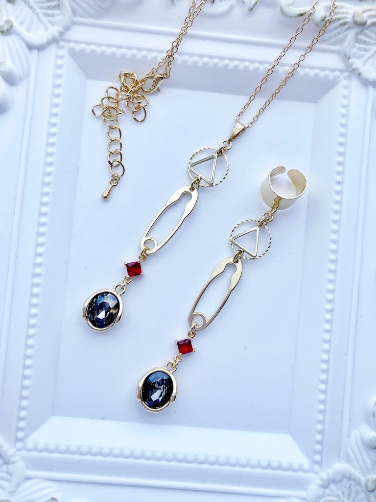 【🌈🕒】📎(🧷)さんイメージネックレス・イヤーカフス