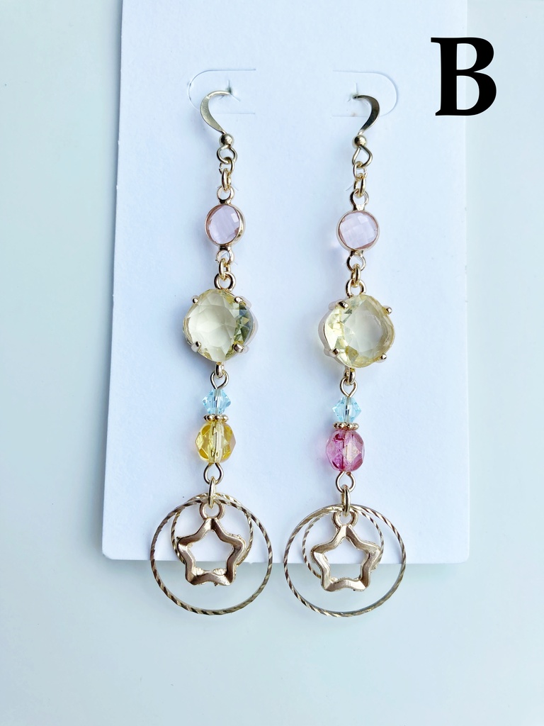 【🌈🕒】🌟さんイメージネックレス・ピアス(イヤリング)