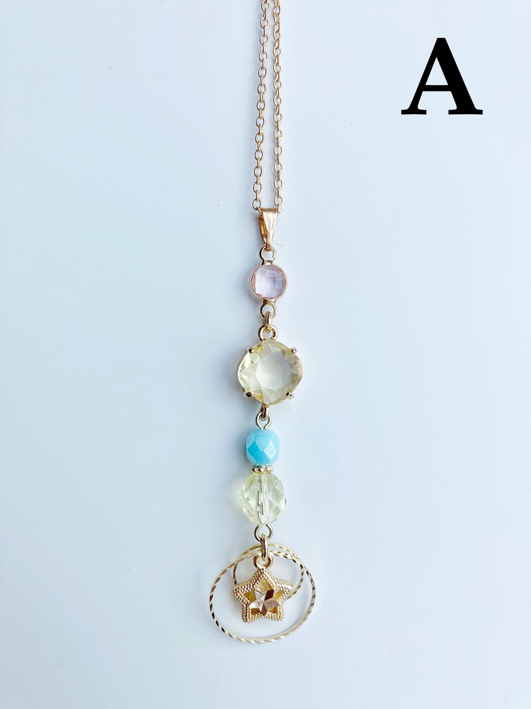 【🌈🕒】🌟さんイメージネックレス・ピアス(イヤリング)