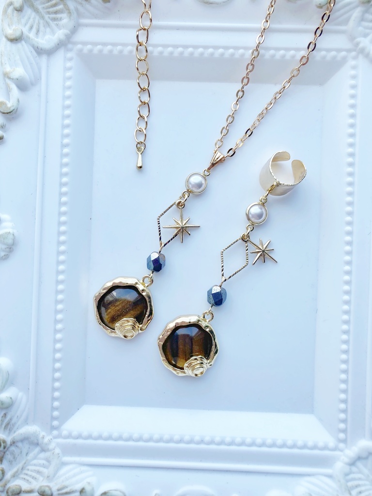 【🌈🕒】🏢さんイメージネックレス・イヤーカフス