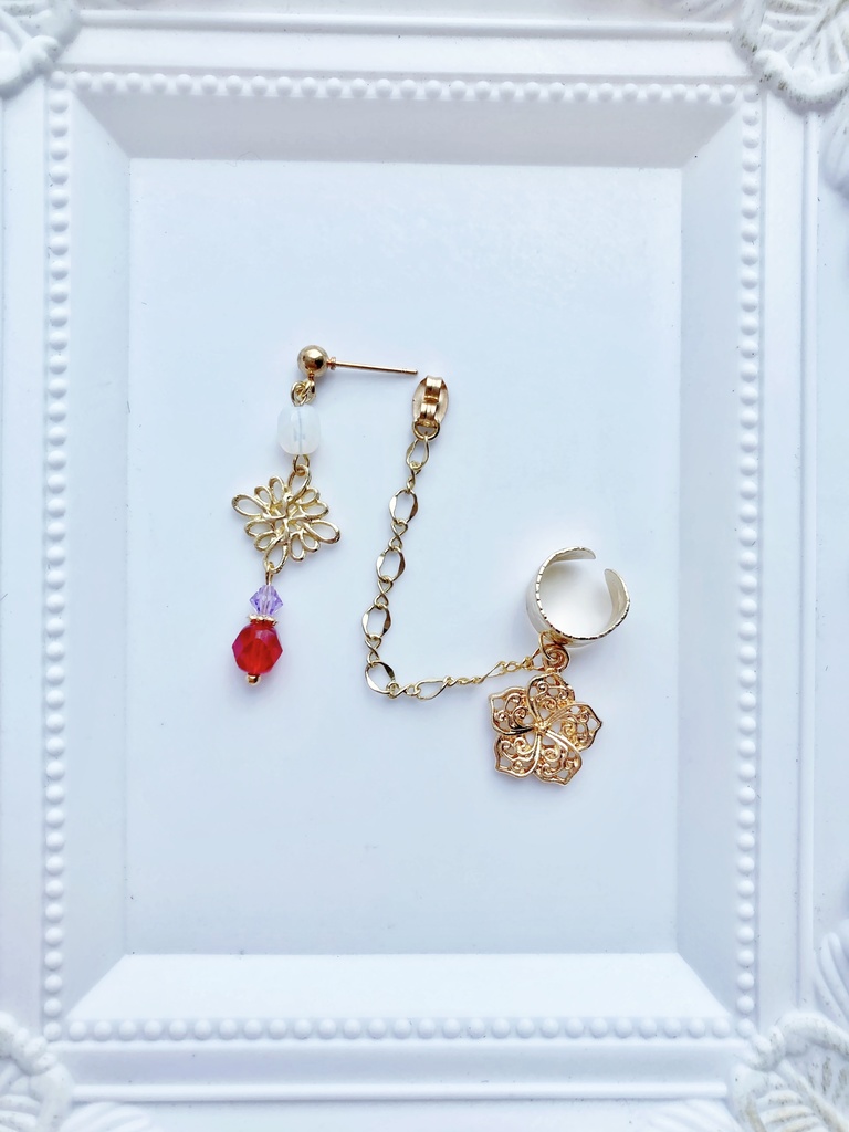 【🌈🕒】🔺イメージ片耳ピアス(イヤリング)イヤーカフス