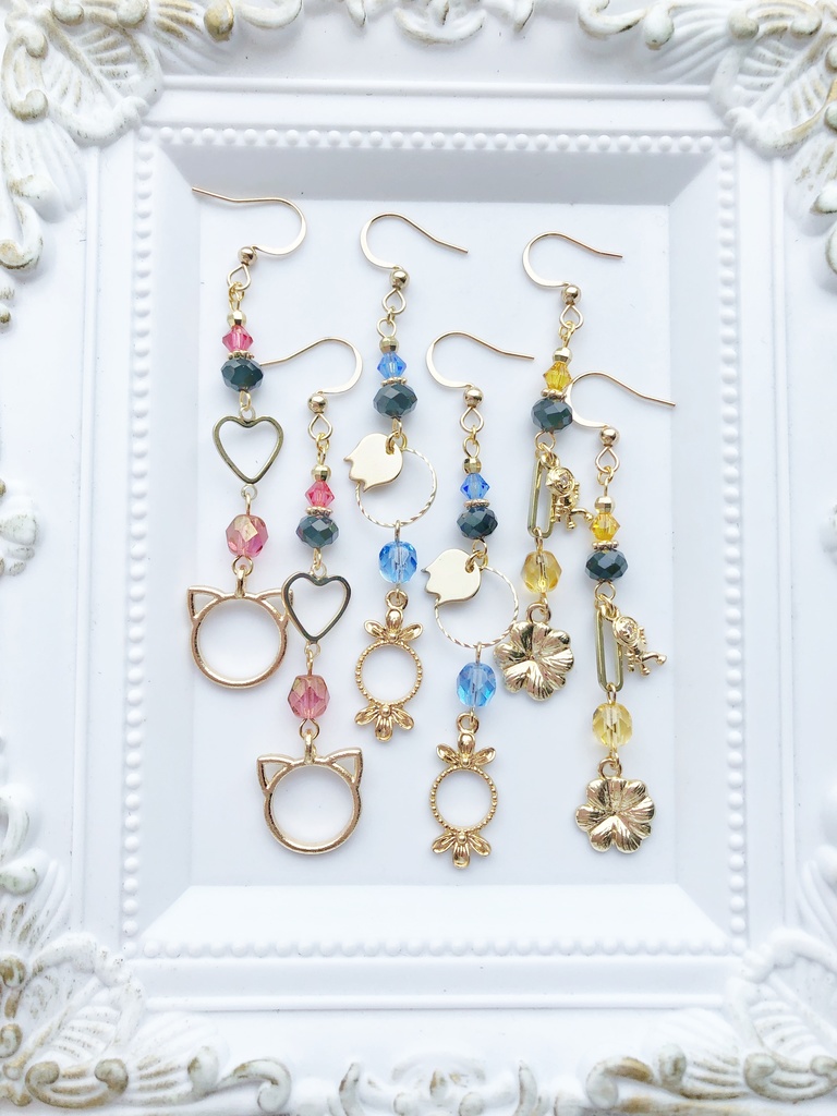 【🌈🕒】らなきゅらイメージピアス(イヤリング)
