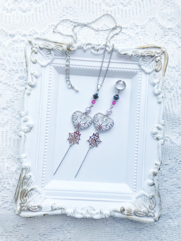 【🌈🕒】🌂🕸さんイメージネックレス・イヤーカフス