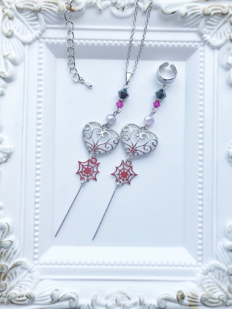 【🌈🕒】🌂🕸さんイメージネックレス・イヤーカフス