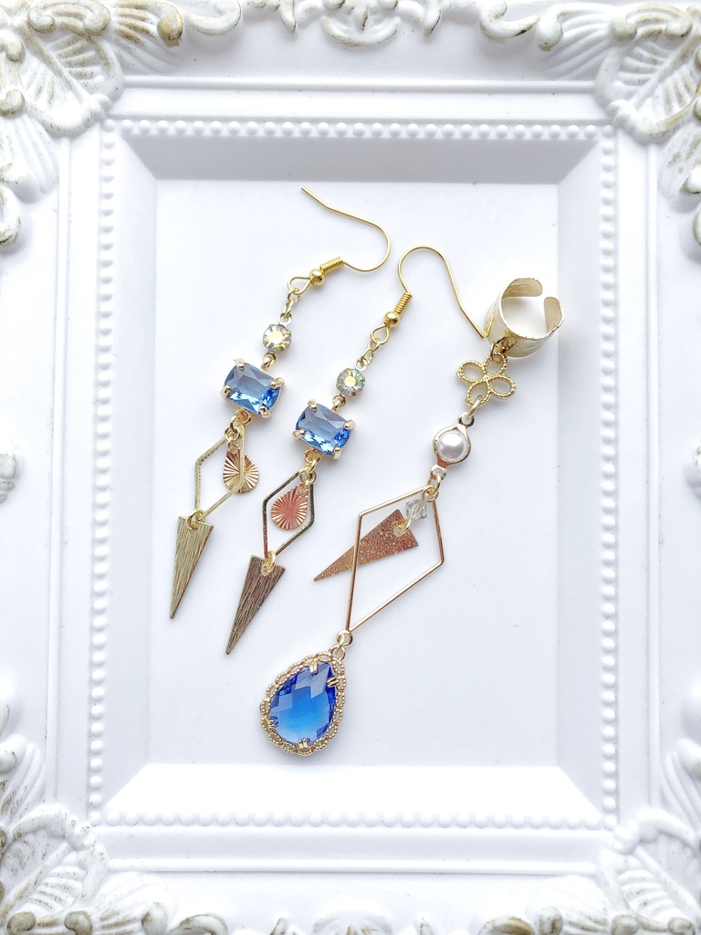 【🌈🕒】💧さんイメージピアス(イヤリング)・イヤーカフス