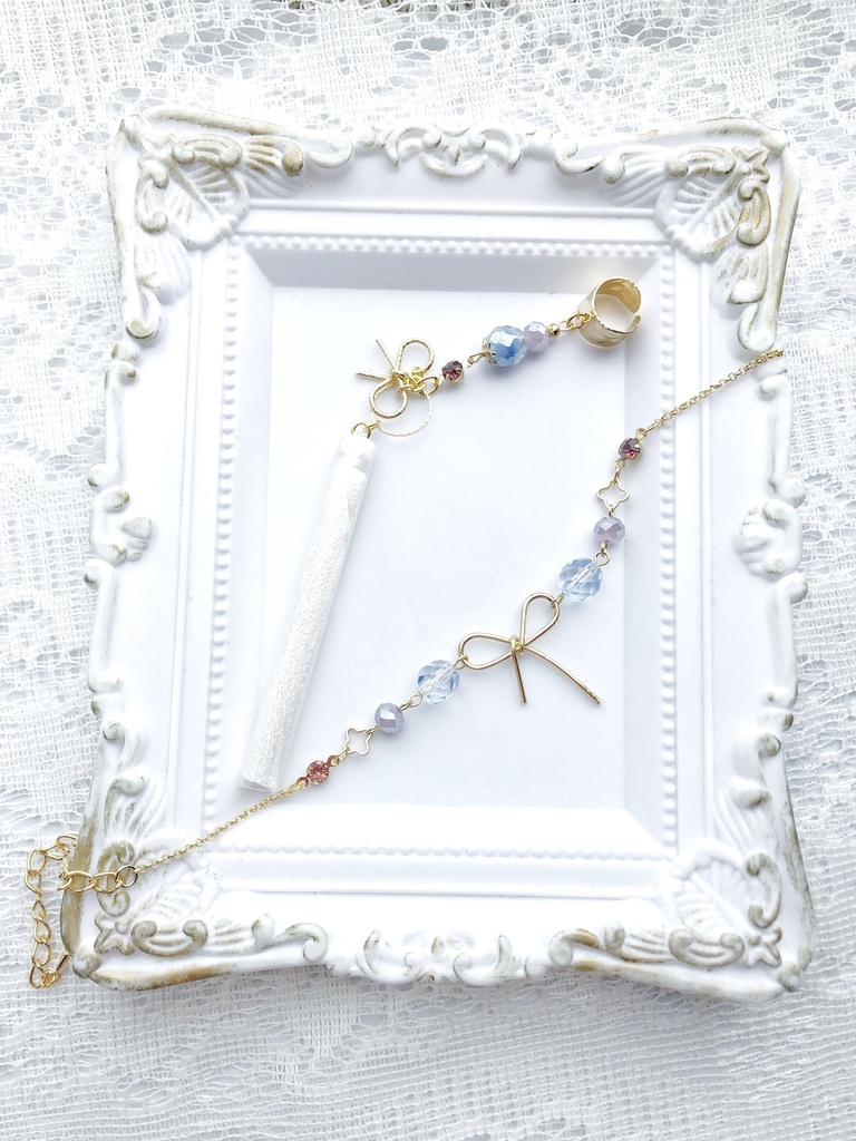 【🌈🕒】🥨🍚さんイメージイヤーカフス・ブレスレット