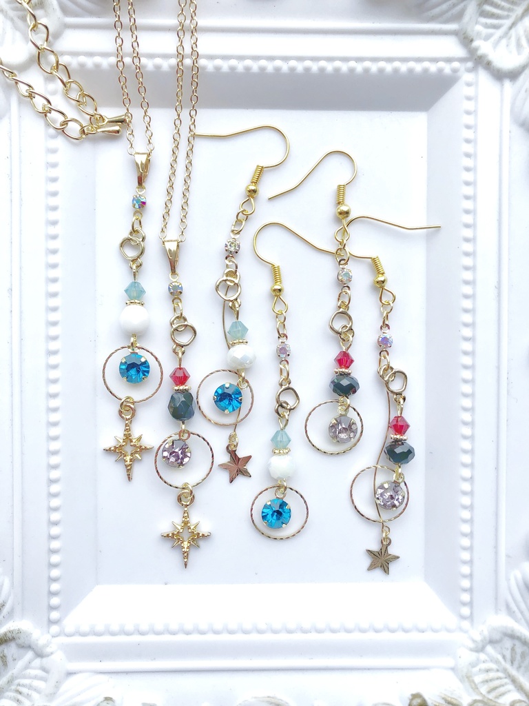 【🌈🕒】くろのわイメージネックレス・ピアス(イヤリング)