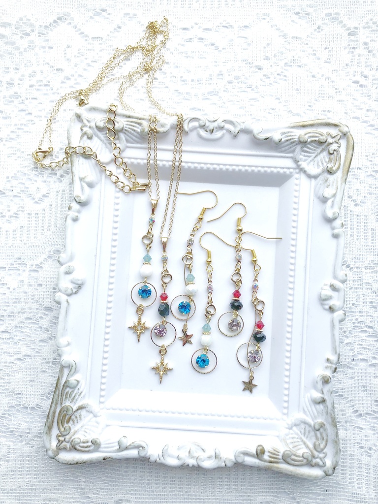 【🌈🕒】くろのわイメージネックレス・ピアス(イヤリング)