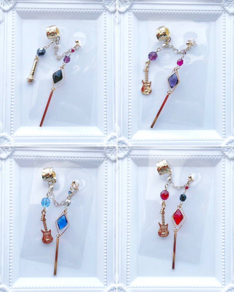 【🌈🕒】だとかイメージ片耳ピアス&イヤーカフス