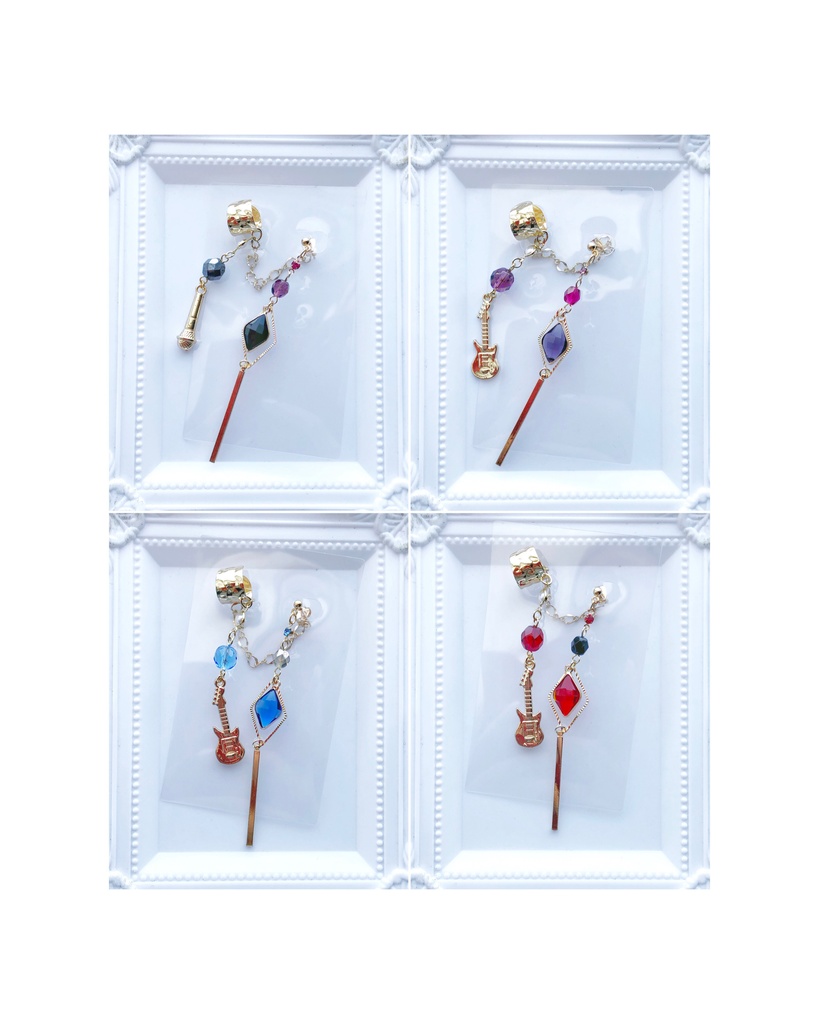 【🌈🕒】だとかイメージ片耳ピアス&イヤーカフス