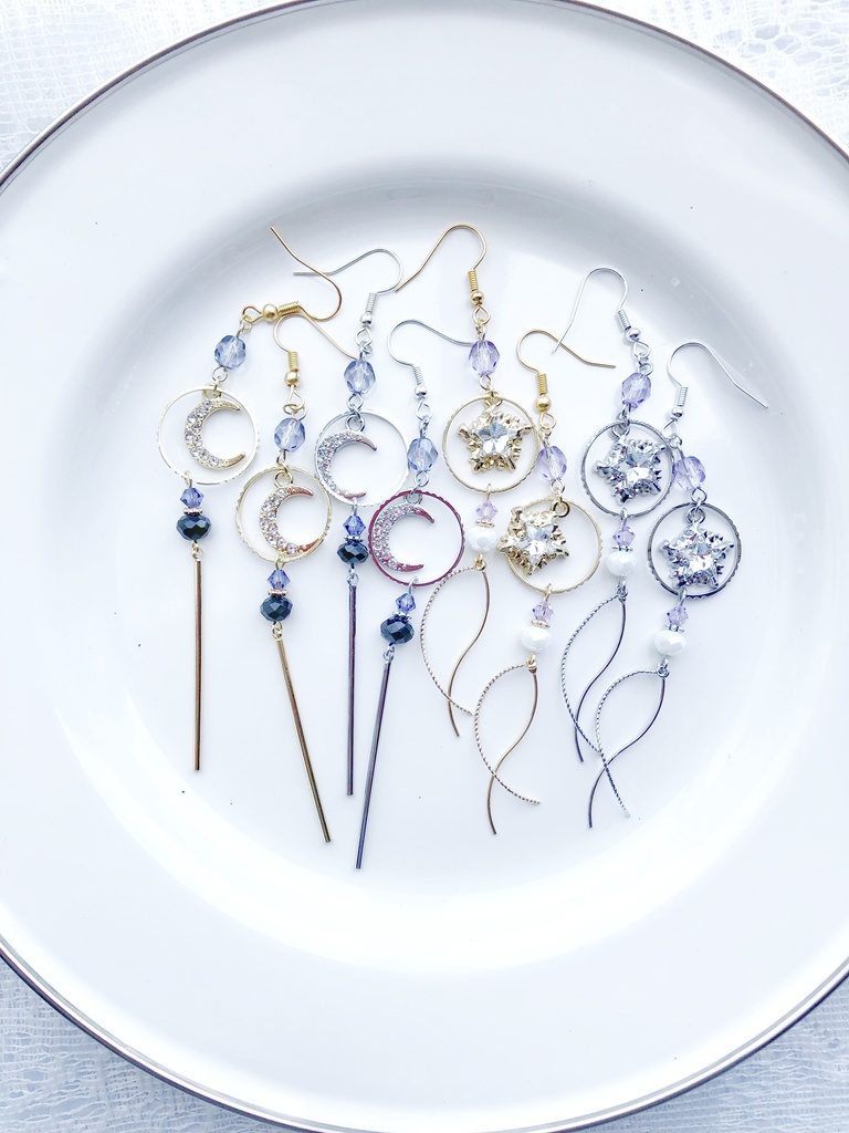 【🌈🕒】👻🔪さん・🐙🌟さんイメージピアス(イヤリング)