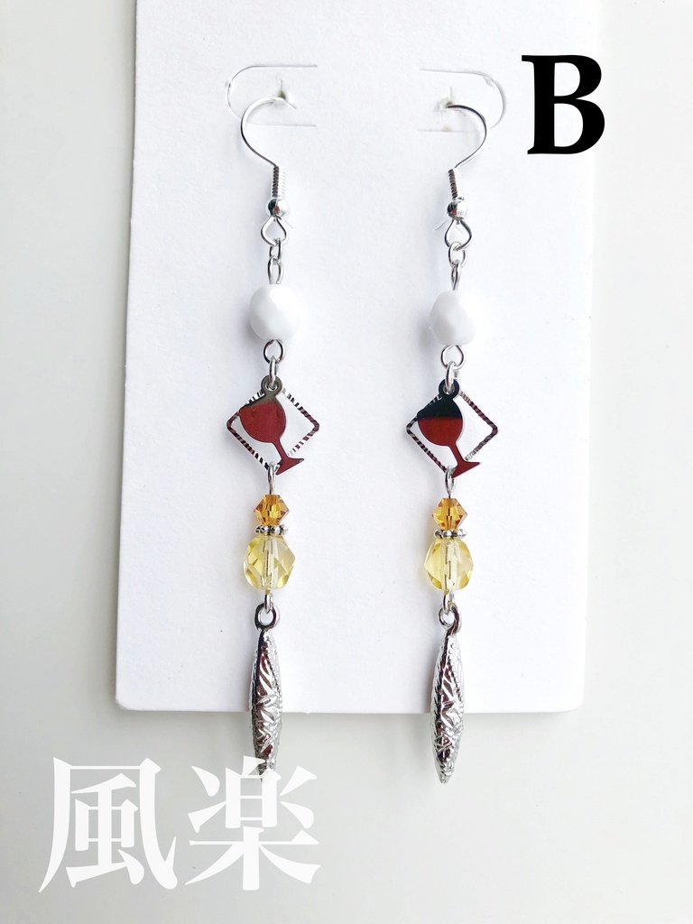 【🌈🕒】🍝🍷さん・♦️☕️さんイメージピアス(イヤリング)