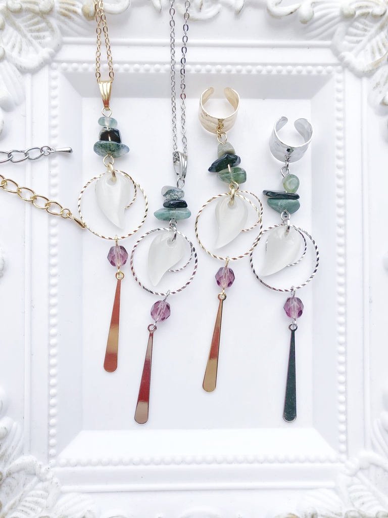 【🌈🕒】🥷🔫さんイメージネックレス・イヤーカフス