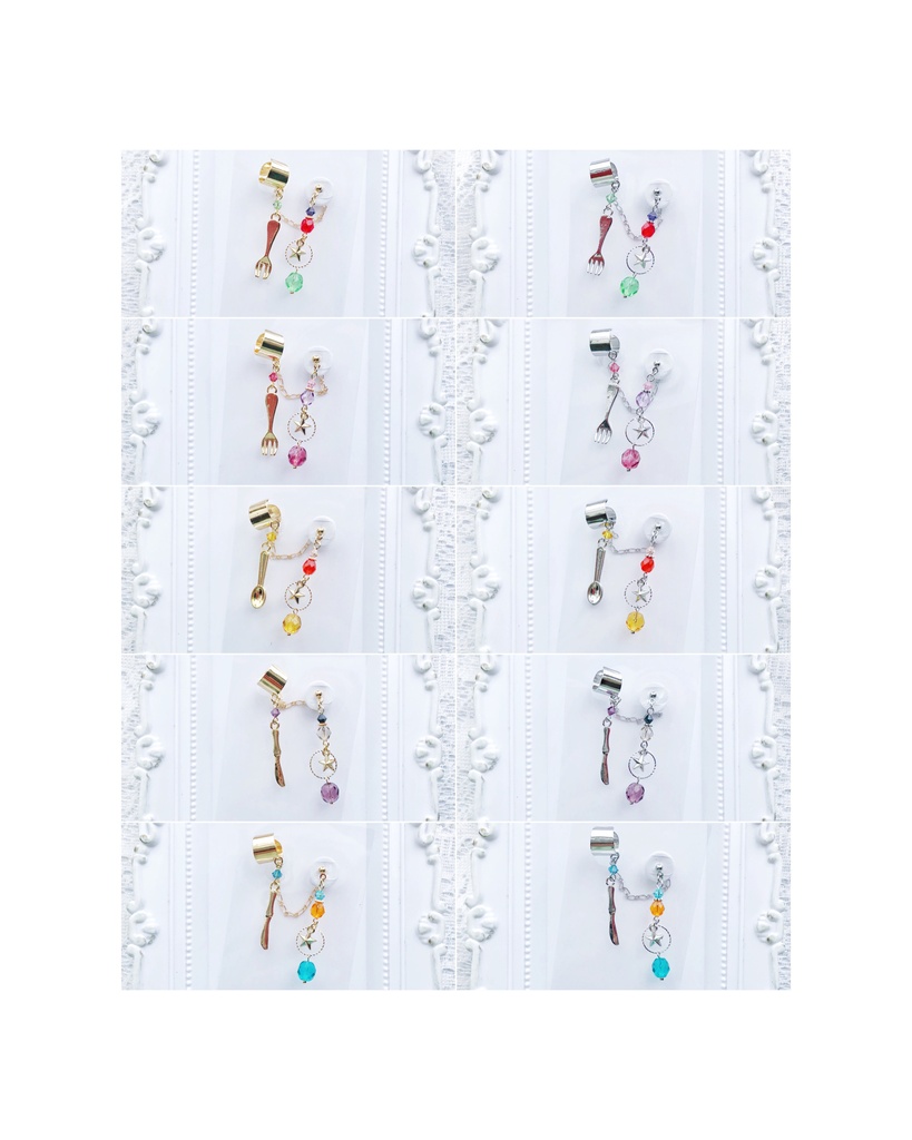 【🌈🕒】Specialeイメージ片耳ピアス&イヤーカフス