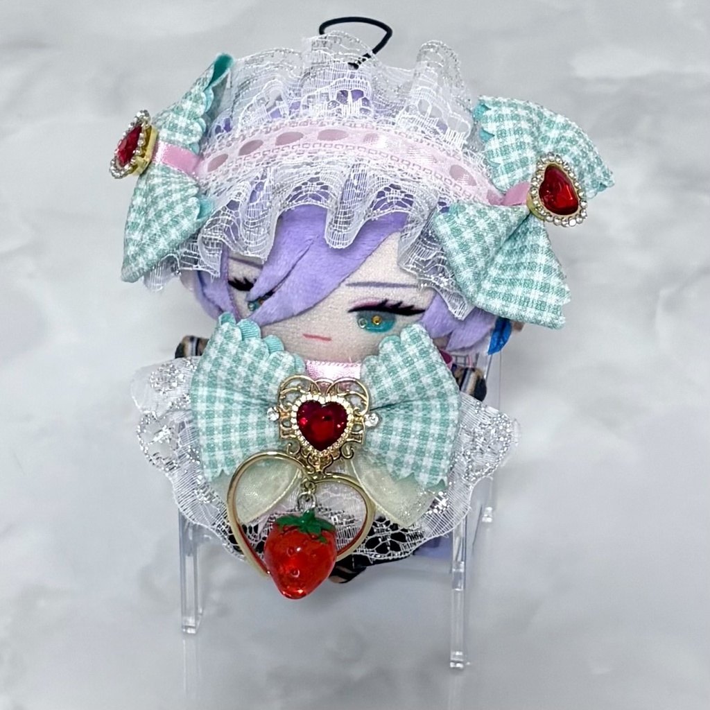 いちごモチーフ ヘッドドレス、スタイ